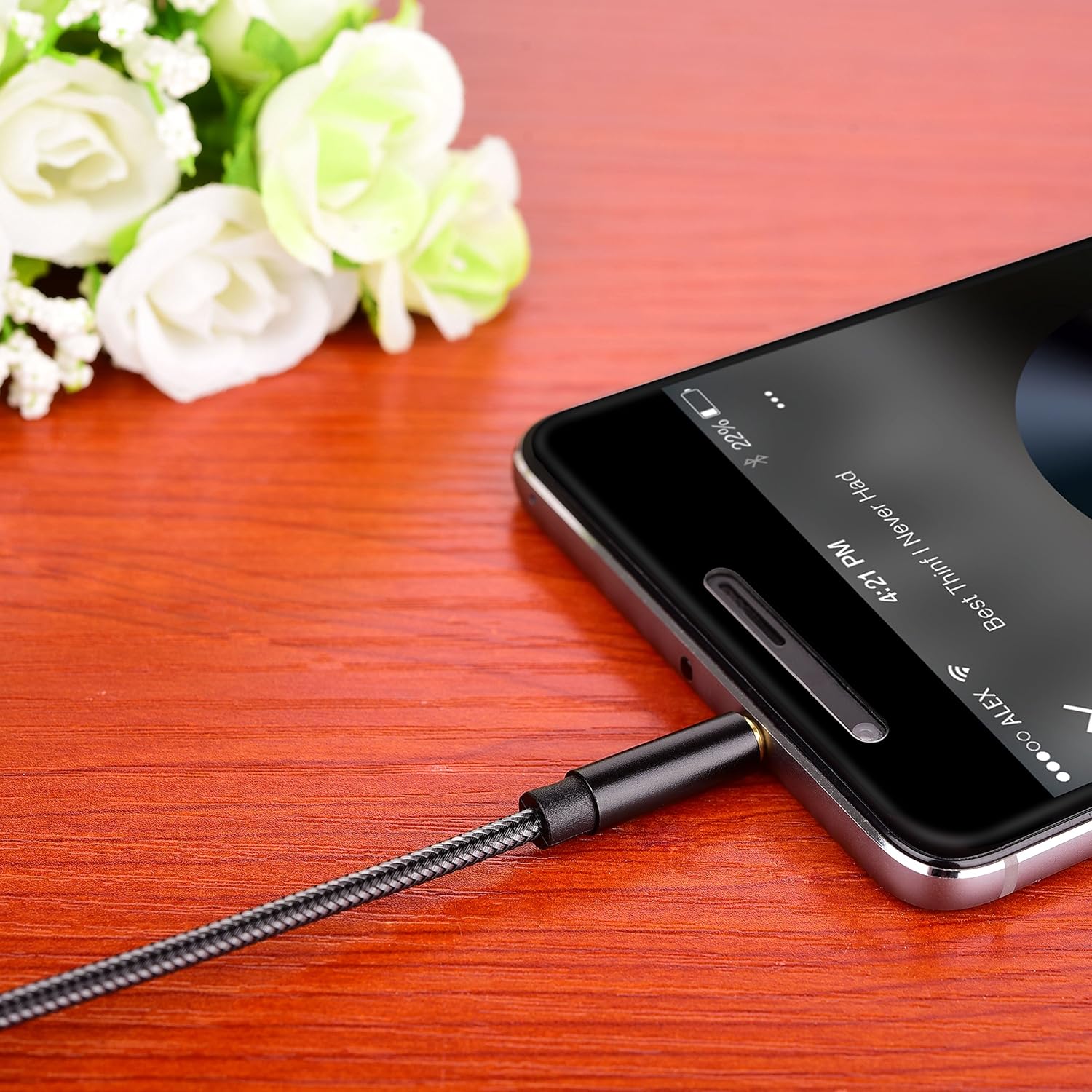 KINPS Audio Auxiliary Stereo Extension Audio Cable 3.5mm Stereo Jack Male to Female, Stereo Jack Cord for Phones, Headphones, Speakers, Tablets, PCs, MP3 Players and More (10FT/ 3M, Nylon-Black): Home Audio & Theater