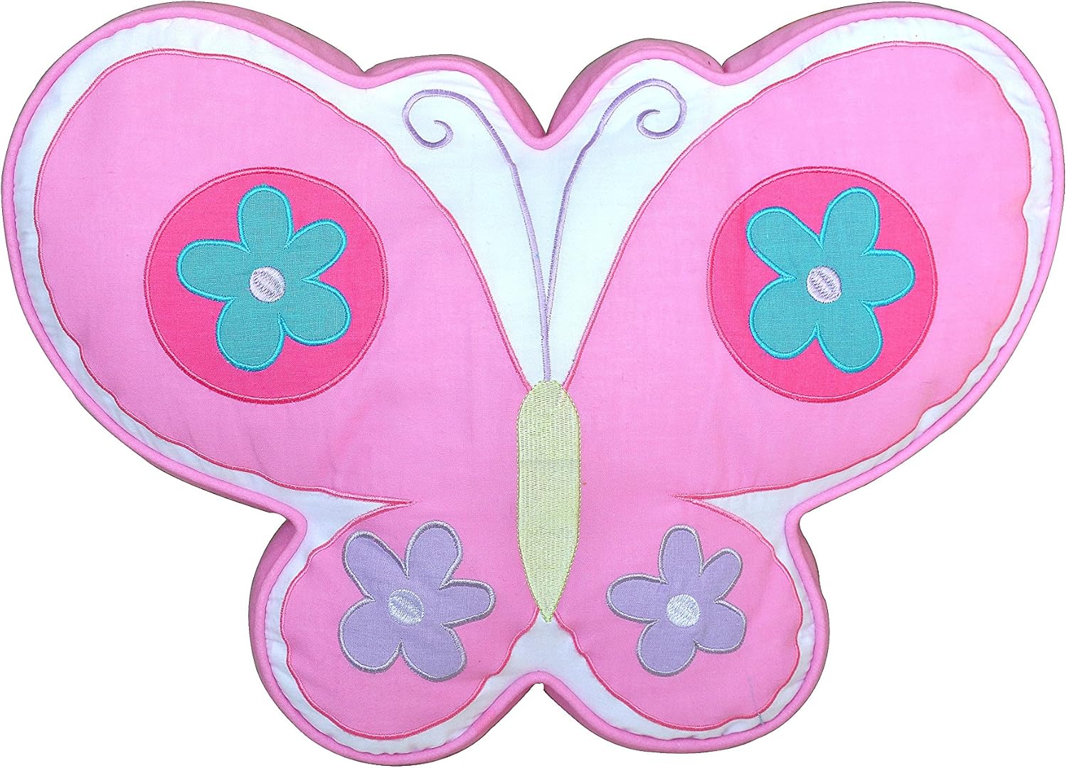 Amazon Com Cozy Line Home Fashions Pink Butterfly Shaped