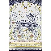 Ulster Weavers Tea Towel Cotton, Durable & Machine Washable, Eco-Friendly Design, Ideal Size, Animal Theme, Woodland Hare, Bl