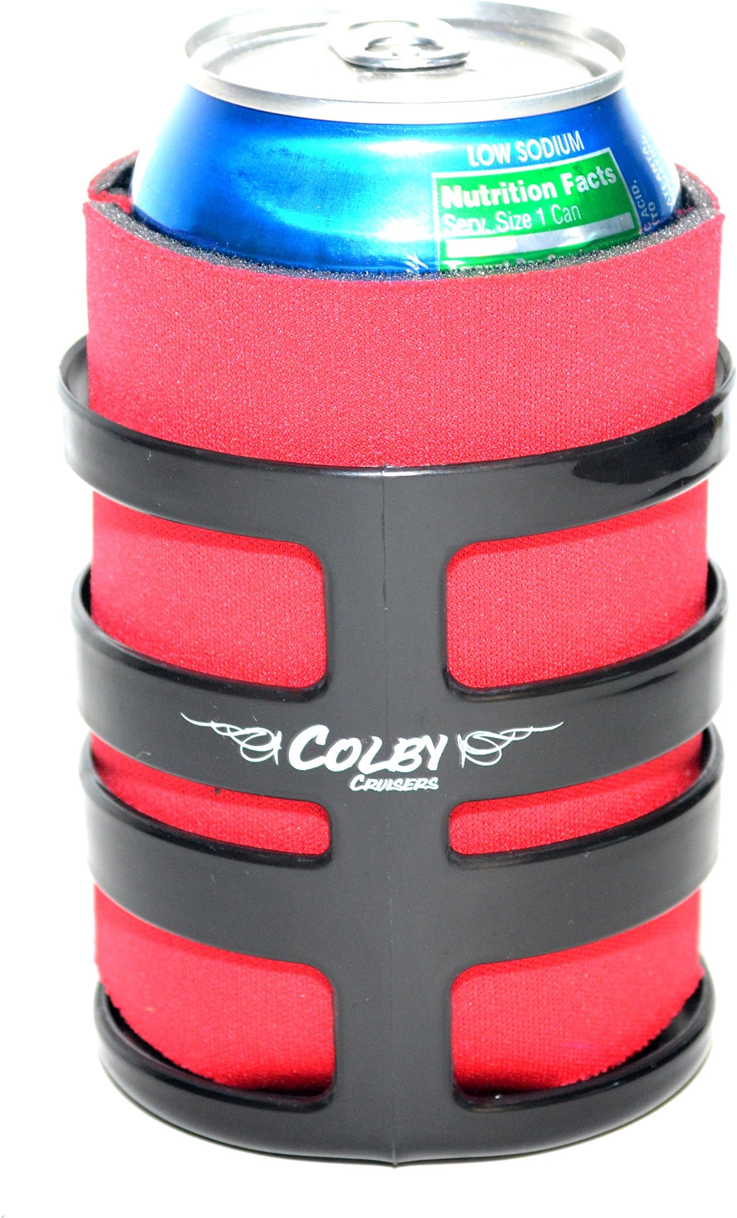 Bicycle Water Bottle Cup Holder (Black w/ Red)