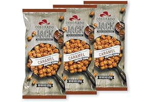 Colorado Jack Gourmet Caramel Popcorn: Real Butter & Vanilla, Farmer Grown, Delicious Snack Tasty Gift - No Corn Syrup & Gluten Free - Pack Size