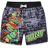 Nickelodeon Teenage Mutant Ninja Turtles Boys UPF 50+ Swim Trunks Bathing Suit for Big Kids
