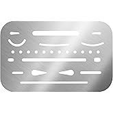 Alvin, 3298, Stainless Steel Erasing Shield, .005" Flexible Stainless Steel