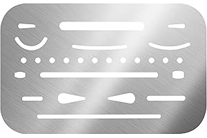 Alvin, 3298, Stainless Steel Erasing Shield, .005" Flexible Stainless Steel