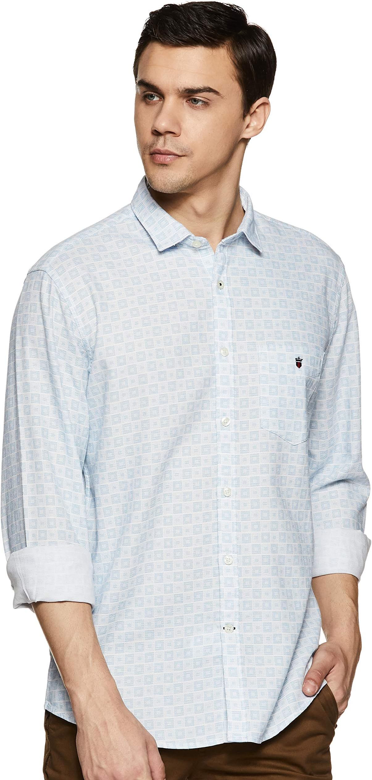 Louis Philippe Sport Men's Printed Slim fit Casual Shirt