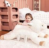 IKASA Giant Sheep Plush Toy 78cm Large Cute Lamb Stuffed Animal view 2