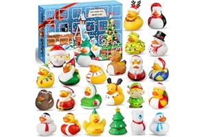 HARDWIND Rubber Duck Advent Calendar 2024, Christmas Ducks Bath Toys Advent Calendar for Kids, Rubber Duckie for Jeep Ducking, Advent Calendars, Toddler, Baby, Girls, Boys, Adult, Kids Advent Calendar 2024