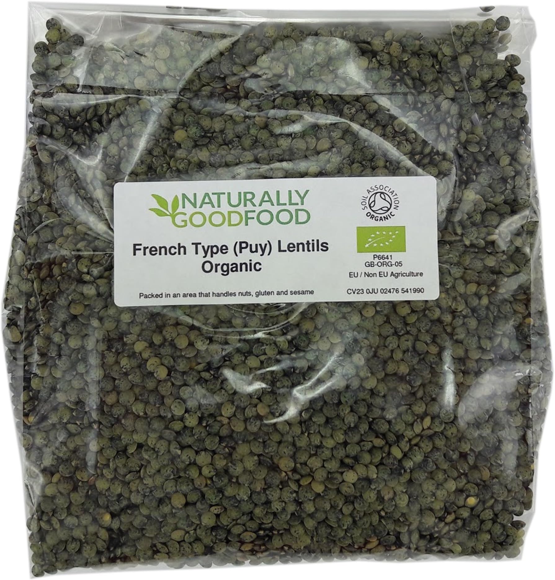 Organic French Type (Puy) Lentils 25kg - Free Delivery