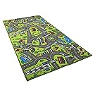 Kids Carpet Playmat Rug City Life Great For Playing With Cars and Toys - Play, Learn and Have Fun Safely - Kids Baby, Children Educational Road Traffic Play Mat, For Bedroom Play Room Game Safe Area