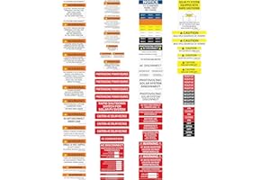 DARZ CREATIVE Photovoltaic Solar System Installer Micro Inverter Label Kit | 88 Pack | NEC 2020 | 2017 Code | Electrical Panel Safety | PV Warning Set | Caution Solar Circuit