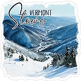Stowe Vermont Sticker 4 Inch - Waterproof Vinyl Decal for Laptop Water Bottle Car Tumbler - Durable Aesthetic Long-Lasting Stickers for Adults ID44990
