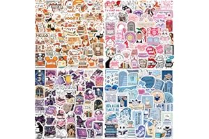 200PCS Kindle Stickers Set - Waterproof Book Lover Stickers for Kindle, Books & Bottles | Reading Gifts for Teens/Adults
