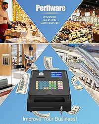 Perfiware Cash Register with Scanner/Checkport Cash