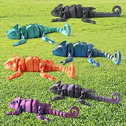 3D Printed Articulated Chameleon Fidget Toy