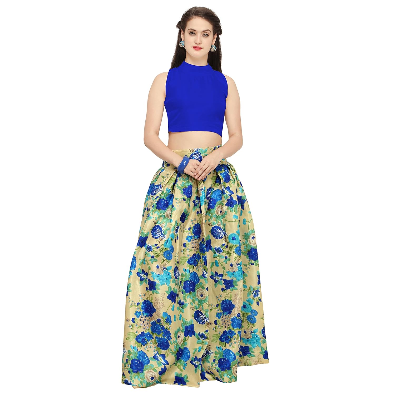 eyesonme satin lehenga choli