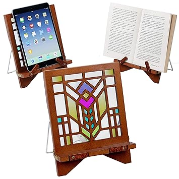 Architectural Series Wood Recipe Book Phone Holder Ereader Ipad