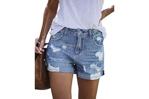 KISSMODA Women's Casual Denim Shorts Summer Jeans Stretchy Hot Short Pants