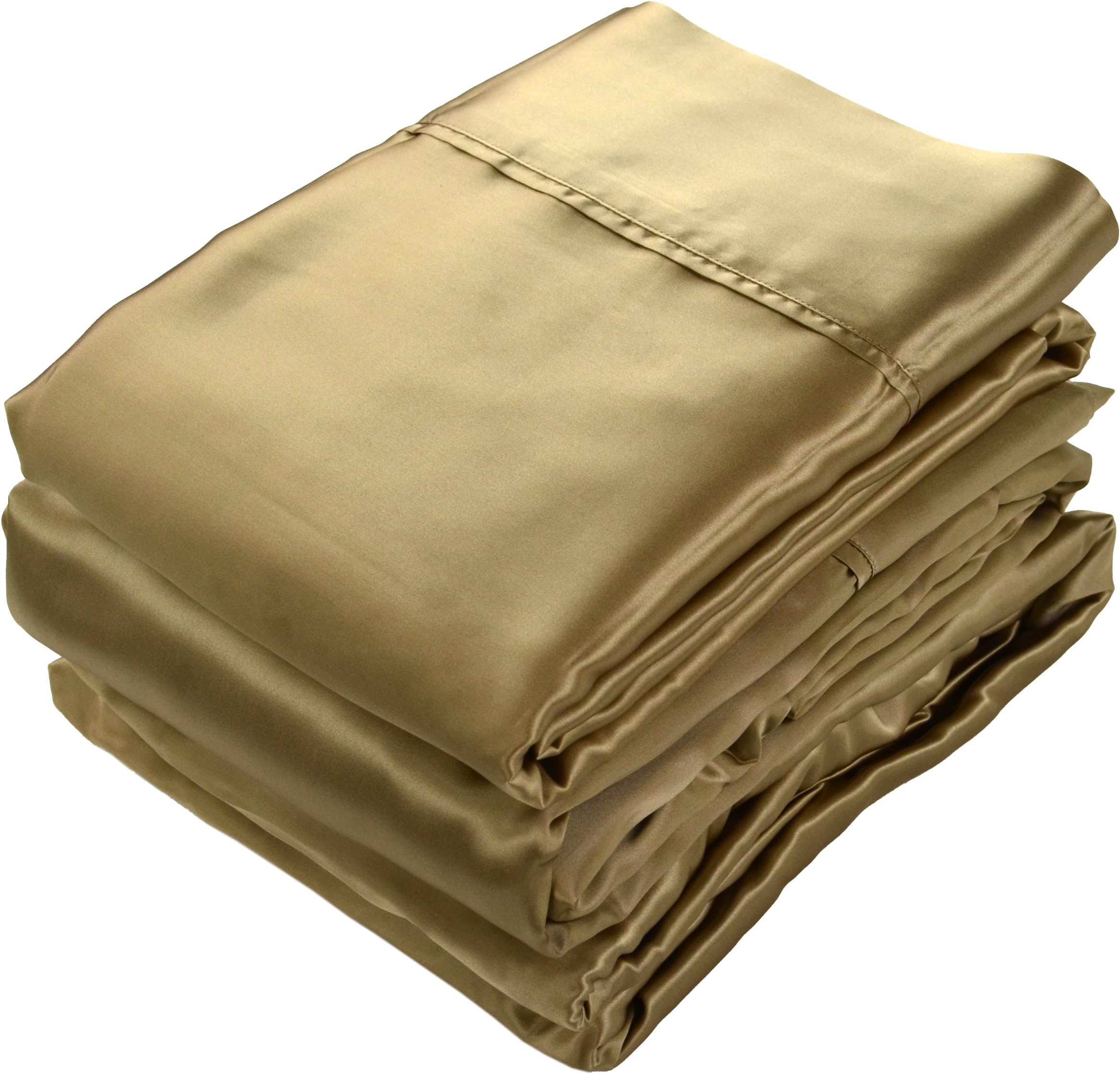 Silk Charmeuse Sheet Set - Bronze - Twin Set