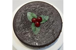 Ol' Time Jamaican Christmas Fruit Cake 7 inch �C Traditional Homemade Jamaican Black Cake Infused with Overproof Rum & Red Lab