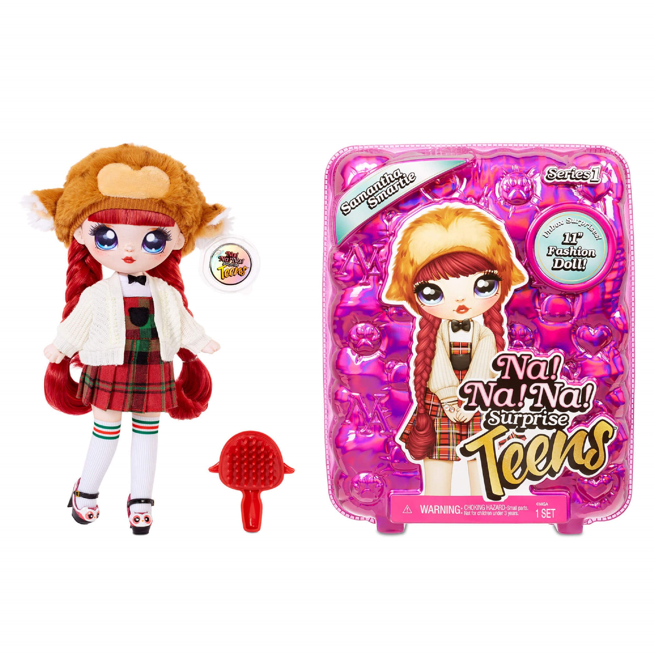 Na Na Na Surprise Teens Fashion Doll, SAMANTHA SMARTIE. Collectible Large Soft Fashion Doll with Luxury Outfits And Deluxe Accessories. Teens Series 1. Perfect Gifts For Boys And Girls Age 5+.