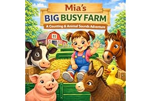 Mia’s Big Busy Farm: A Fun Farm Animal Counting Book for Toddlers (Ages 1–4) | Learn Numbers, Sounds & First Words (Three Hea