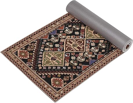 Ananda Premium Print Yoga Mat | 6mm Extra Thick 72“ Long Non Slip Workout & Fitness Mat with Carrying Strap for Yoga, Pilates & Floor Exercises