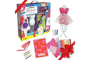 Creativity for Kids Designed by You Fashion Studio: DIY Fashion Designer Craft Kit for Girls, Dress Design Toy & Sewing Set for Kids, Gifts and Toys for Girls (Ages 9+)