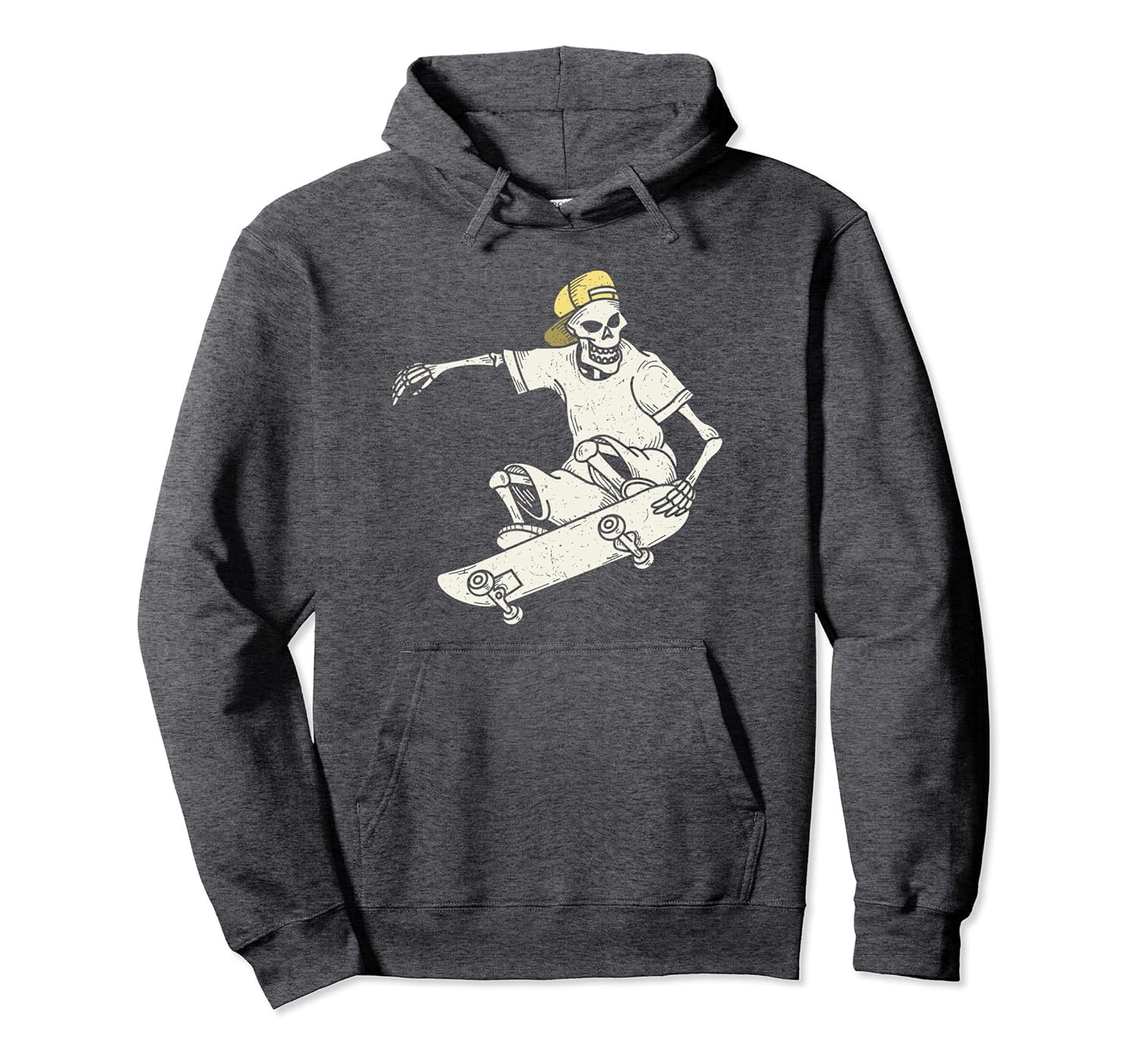 Vintage Skateboard Hoodie Funny Skateboarding Skeletonln Lntee