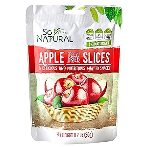 So Natural Freeze Dried Apples, 6 packages of 0.7 Ounces Each