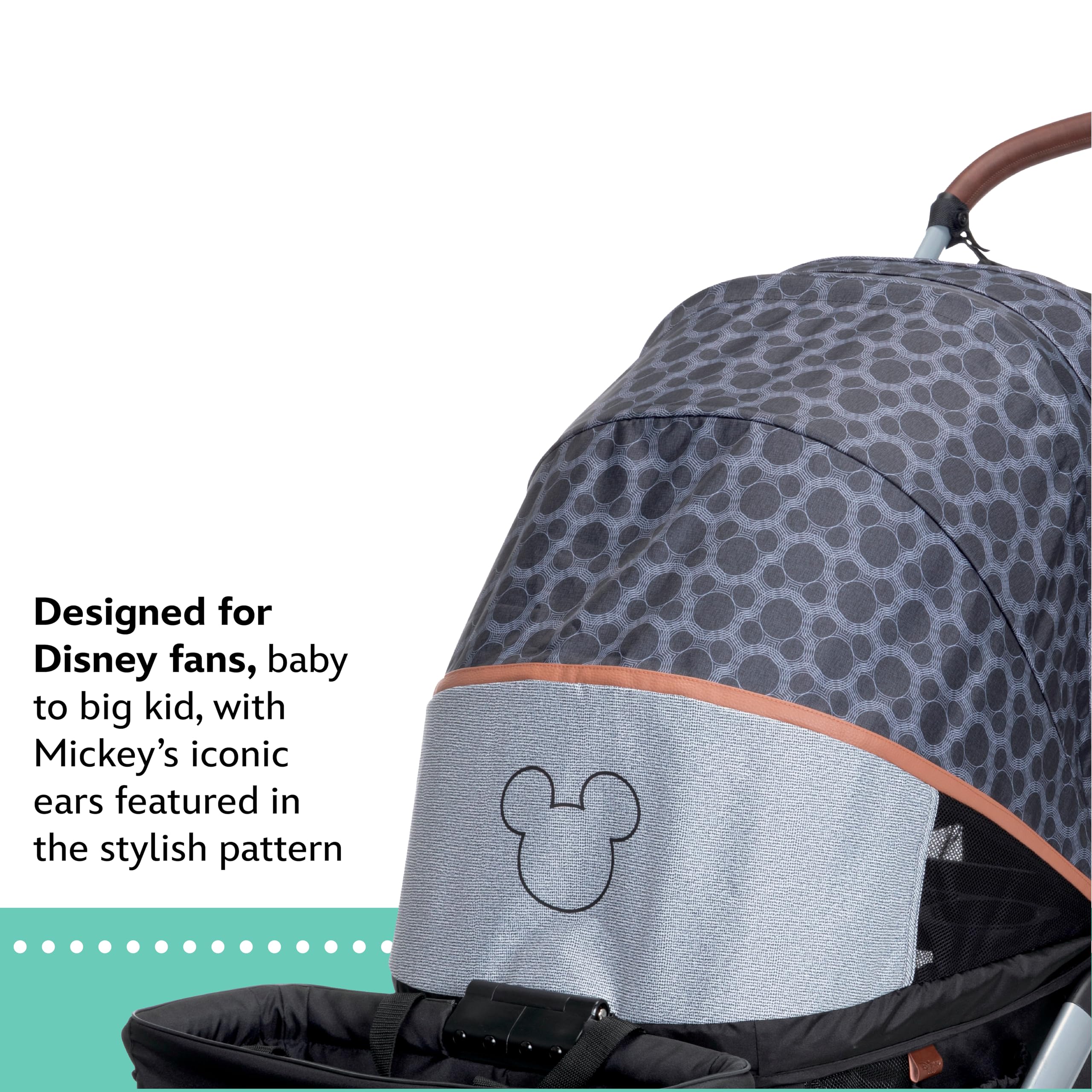 Disney Baby Summit Wagon Stroller fits 2 Kids Includes Removable Child Tray and 2 Cup Holders, Mickey Mouse