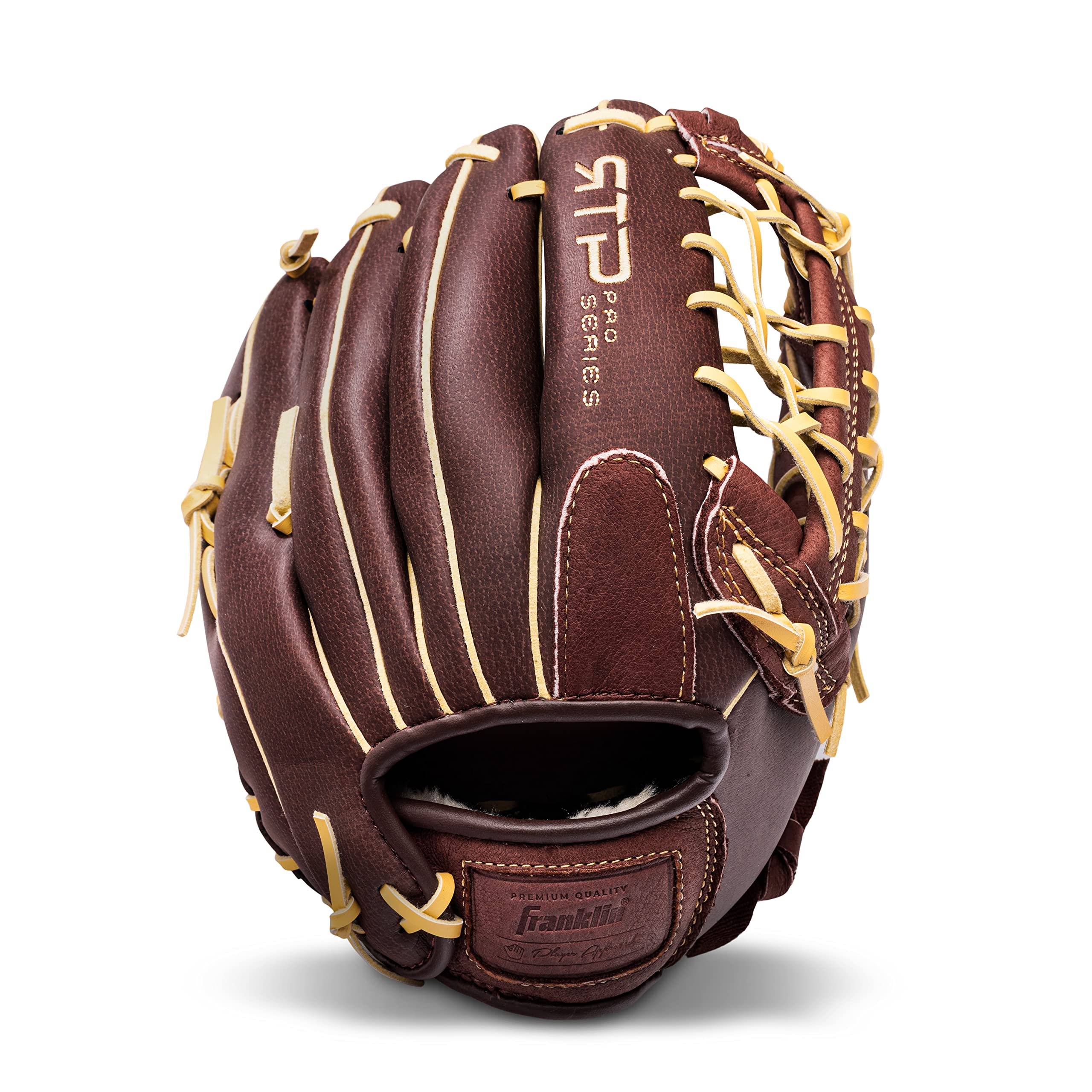 Franklin Sports RTP Pro Baseball Glove - Adult + Youth Fielding Mitt - Righty - Camel