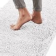 Gorilla Grip Bath Mat, Thick Soft Absorbent Chenille Bathroom Mats, Rubber Backing Bathmat, 51x76 cm, Quick Dry Rug, Machine 