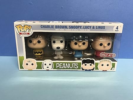 Amazon ピーナッツ Funko Pop ミニ ビニール フィギュア スヌーピー チャーリーブラウン ルーシー ライナス 4点 ボックス入りセット フィギュア ドール 通販