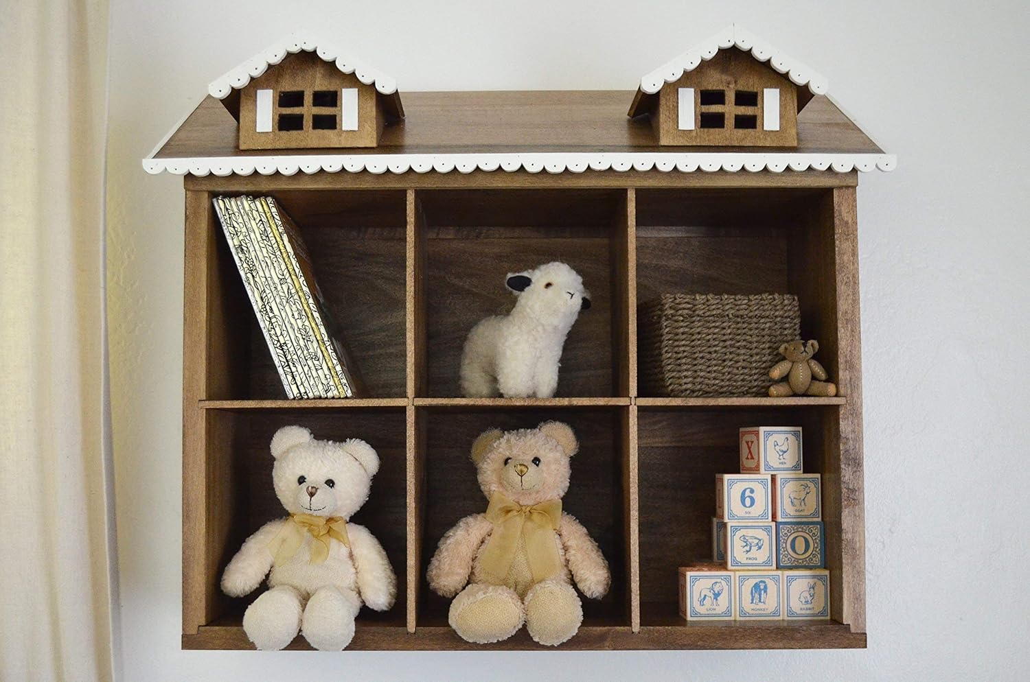 House Shelf Nursery Storage Nursery Wall Decor Handmade