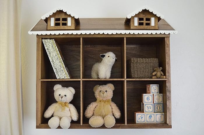 Amazon.com: House Shelf - Nursery Storage - Nursery Wall Decor: Handmade