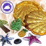 Fandamei 32 Pots Chunky Holographic Glitter 7-8g each 3 sizes 0.003 0.039 view 4