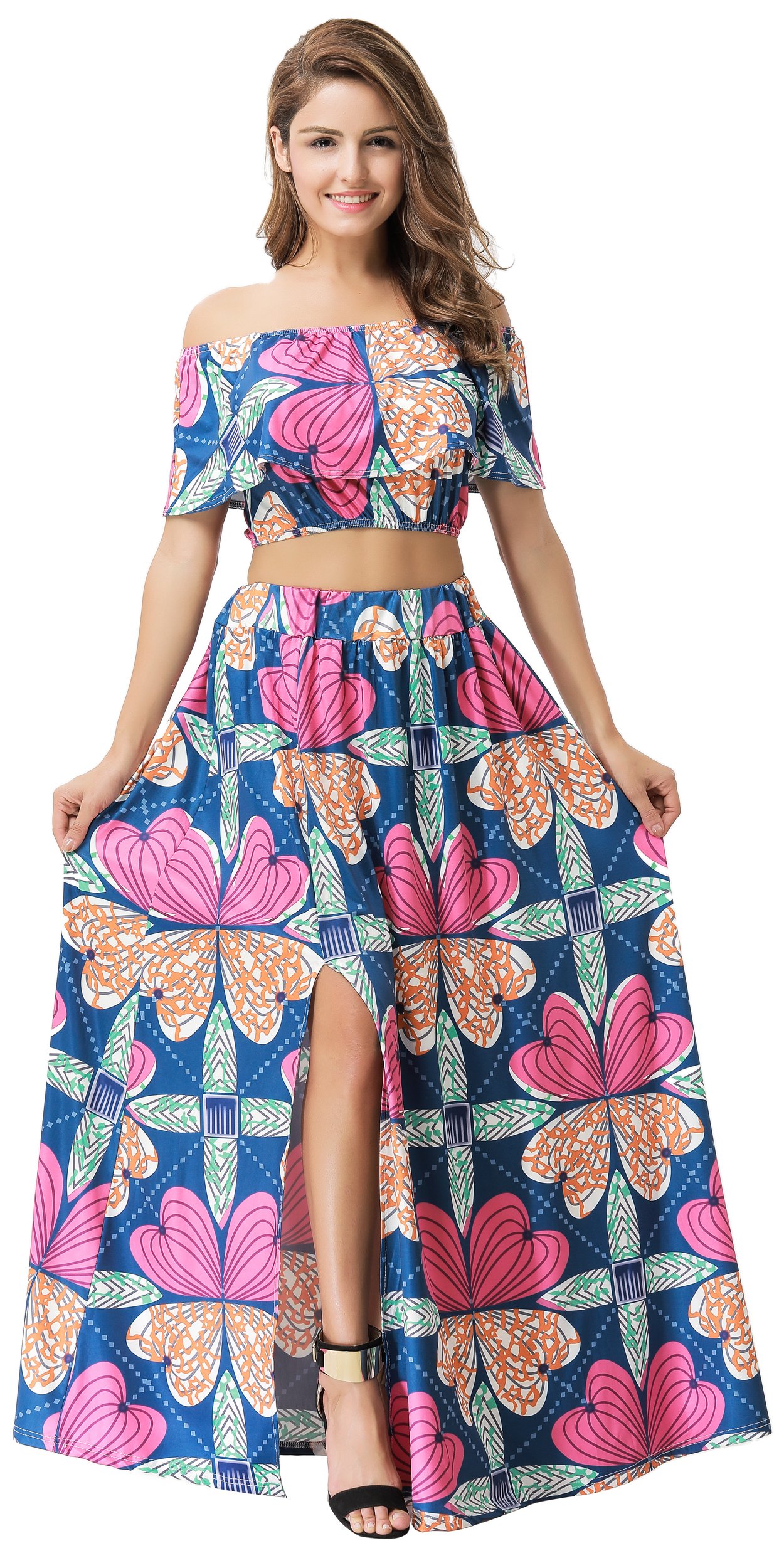Amazon African Print Two Piece Skirt Set Womens African Print