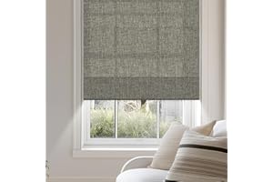 SEEUNANA Cordless Roman Shades for Windows,70％Blackout Roman Blinds for Indoor Windows,Light Filtering Thermal Insulated Wind