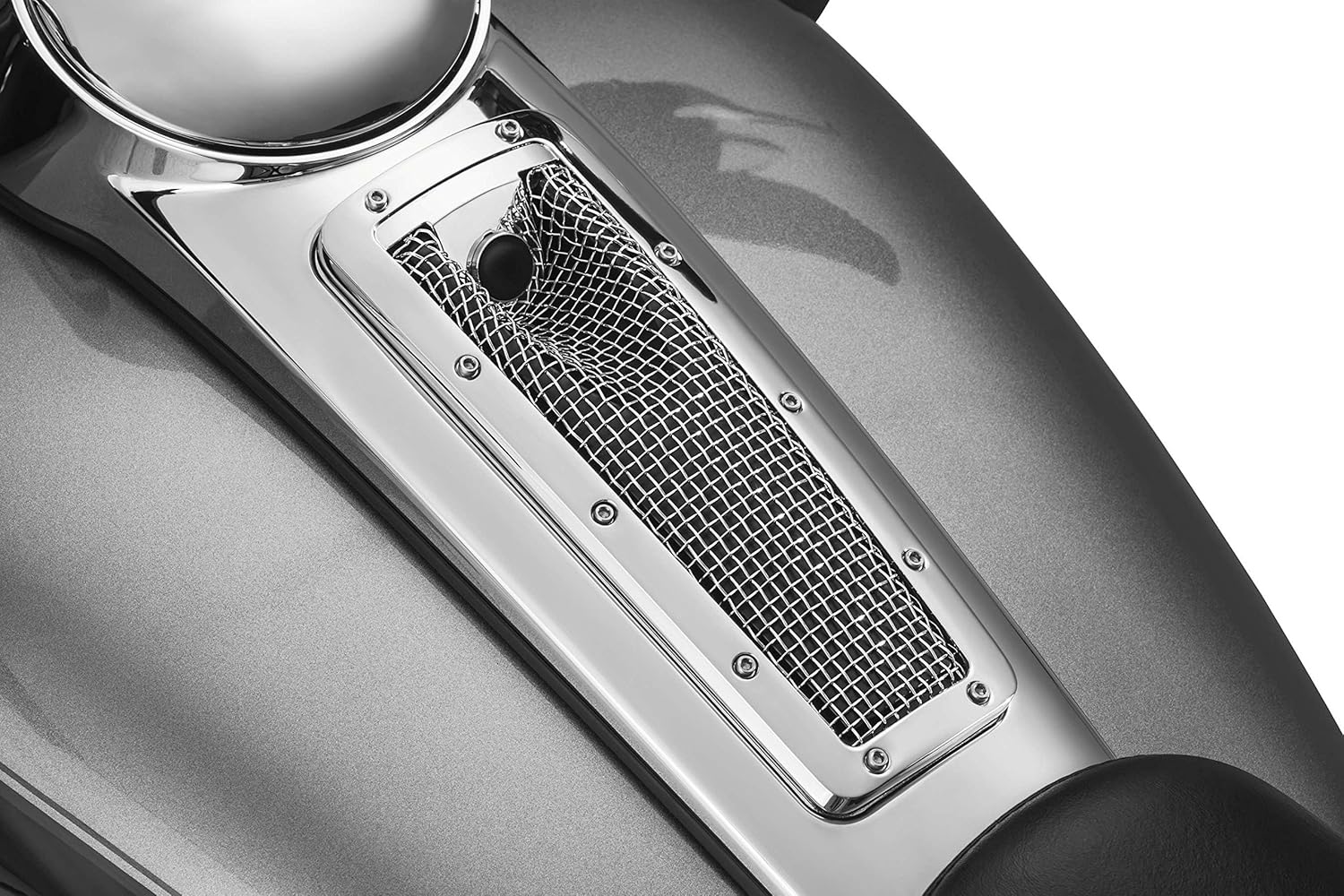 Kuryakyn 6507 Mesh Dash Insert for Ultra, Limited, Tri Glide, Chrome