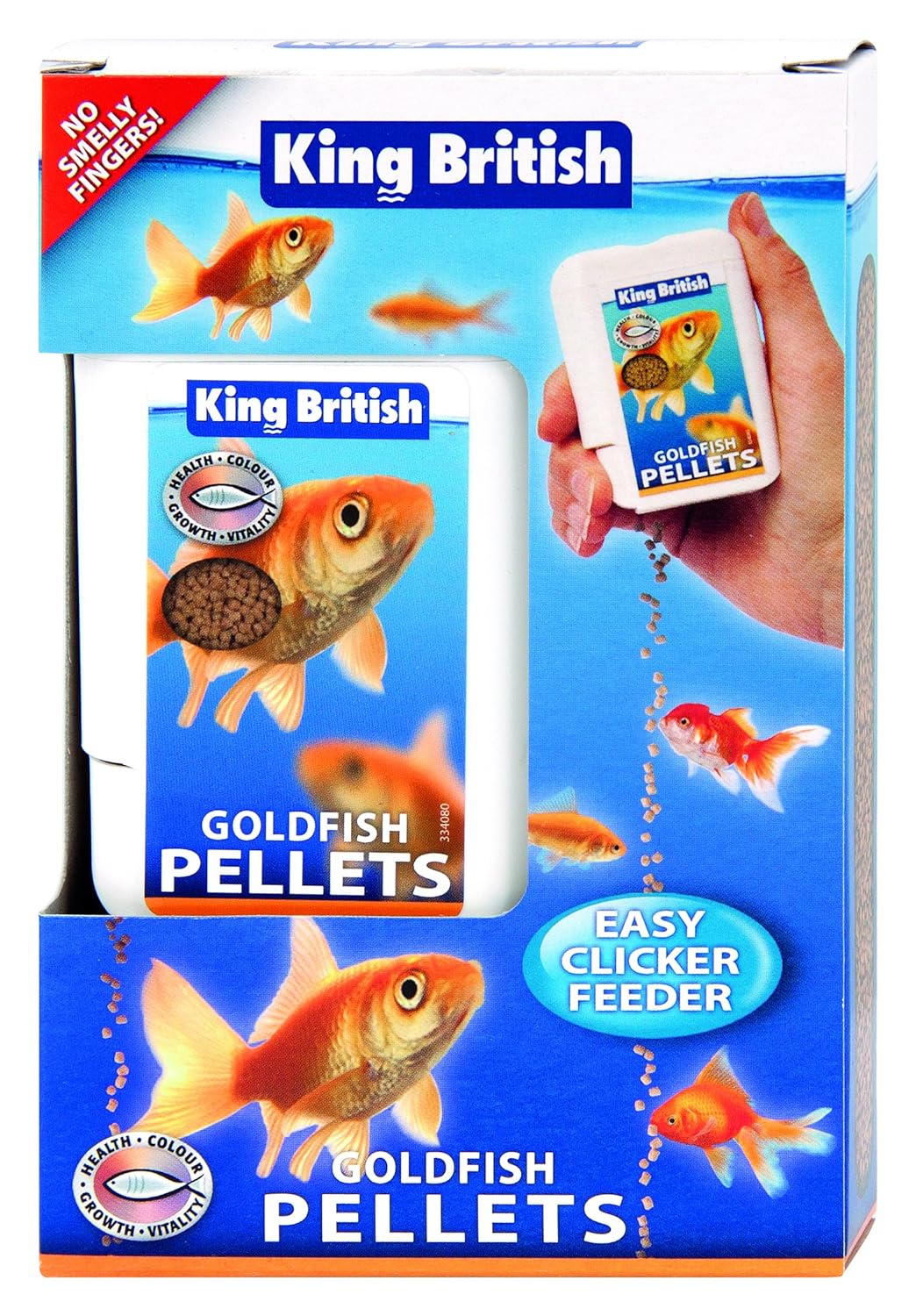King British Goldfish Pellets Easy Clicker Feeder 26 G Amazon Co