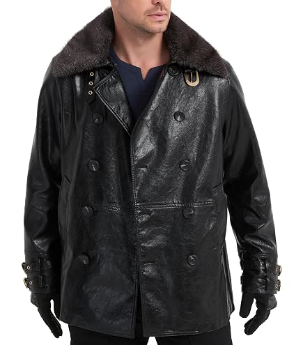 Men's Black Resident RE6 Evil Leon S Kennedy Leather Jacket