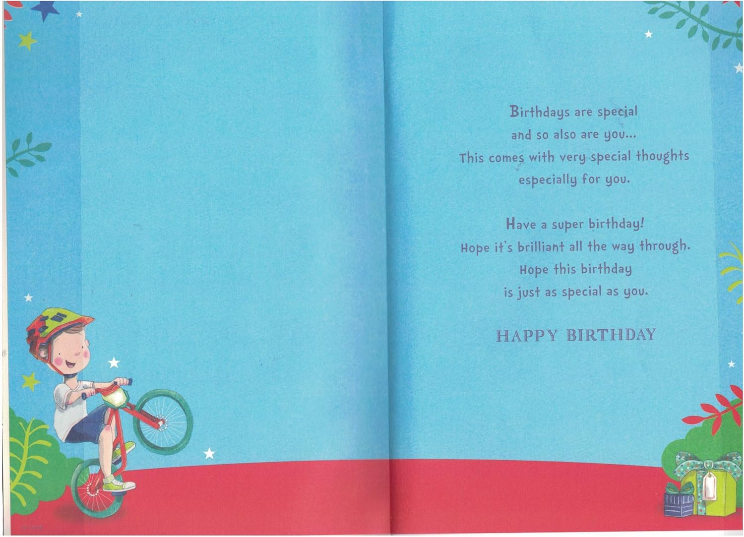 GRANDSON AGE 8 EIGHT BIRTHDAY CARD WITH BADGE***9 X 6 INCHES**1ST CLASS POST**AE8**, green|blue|beige|brown - Image 3