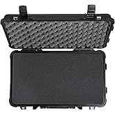 Pelican 1510 Case with Foam (Black) | Multi-purpose hard shell case for camera, equipment, gear and pistol
