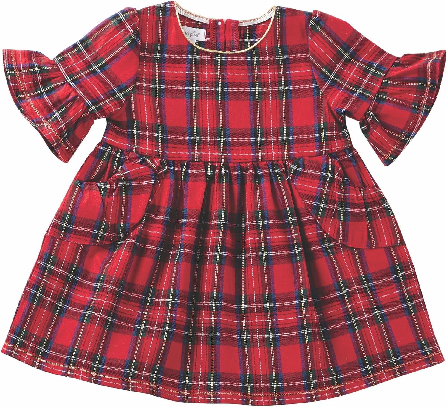 red tartan dress baby