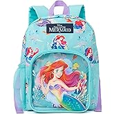 Disney The Little Mermaid Backpack Kids | Girls Ariel Sea Character Blue Rucksack | Luggage Sports School Bag Adjustable Straps | Princess Merchandise Gifts