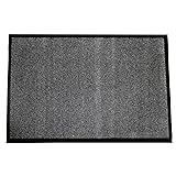 Durable Corporation-654S23 Wipe-N-Walk Vinyl Backed Indoor Carpet Entrance Mat, 2' x 3', Charcoal