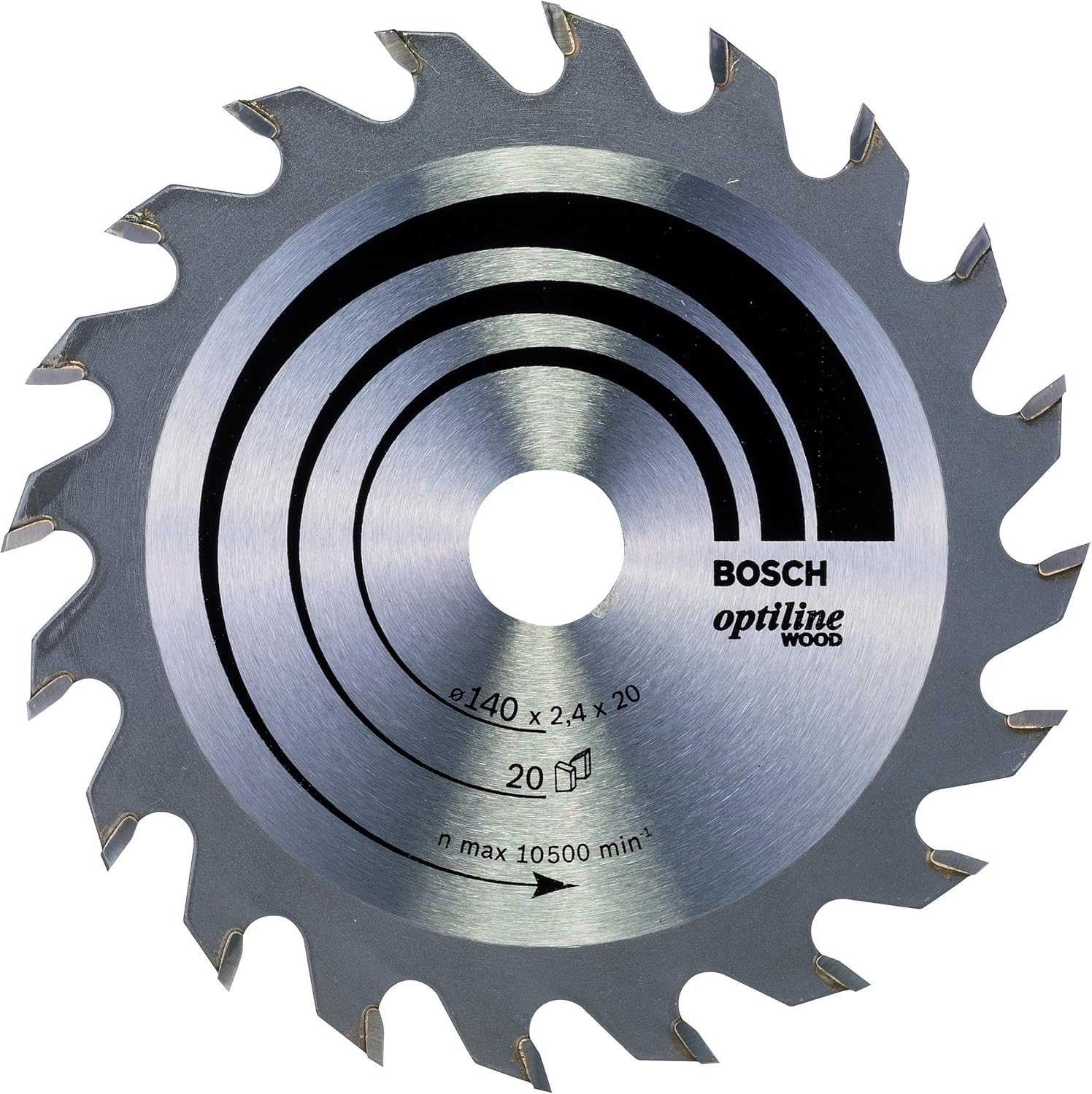 Bosch 1x PRO Wood Circular Saw Blade for Corded Hand-Held Circular Saws (for Softwood Hardwood, diameter mm