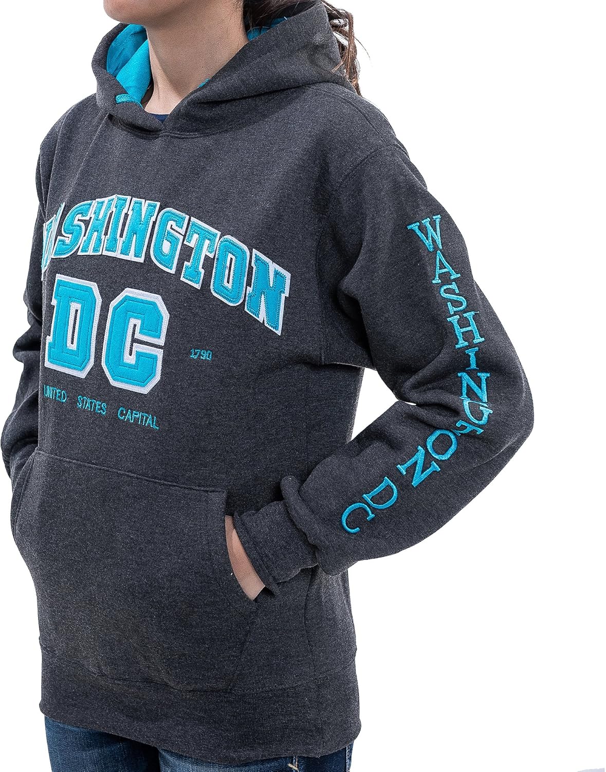 blue dc hoodie