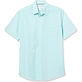 Amazon Essentials Men's Regular-Fit Short-Sleeve Poplin Shirt