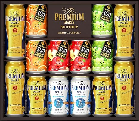 Amazon Co Jp お中元 ビールギフト ザ プレミアム モルツ 醸造家の贈り物 夏仕立て入 輝 ファミリーセット Fa3s 290ml 6本 350ml 4本 500ml 4本 食品 飲料 お酒